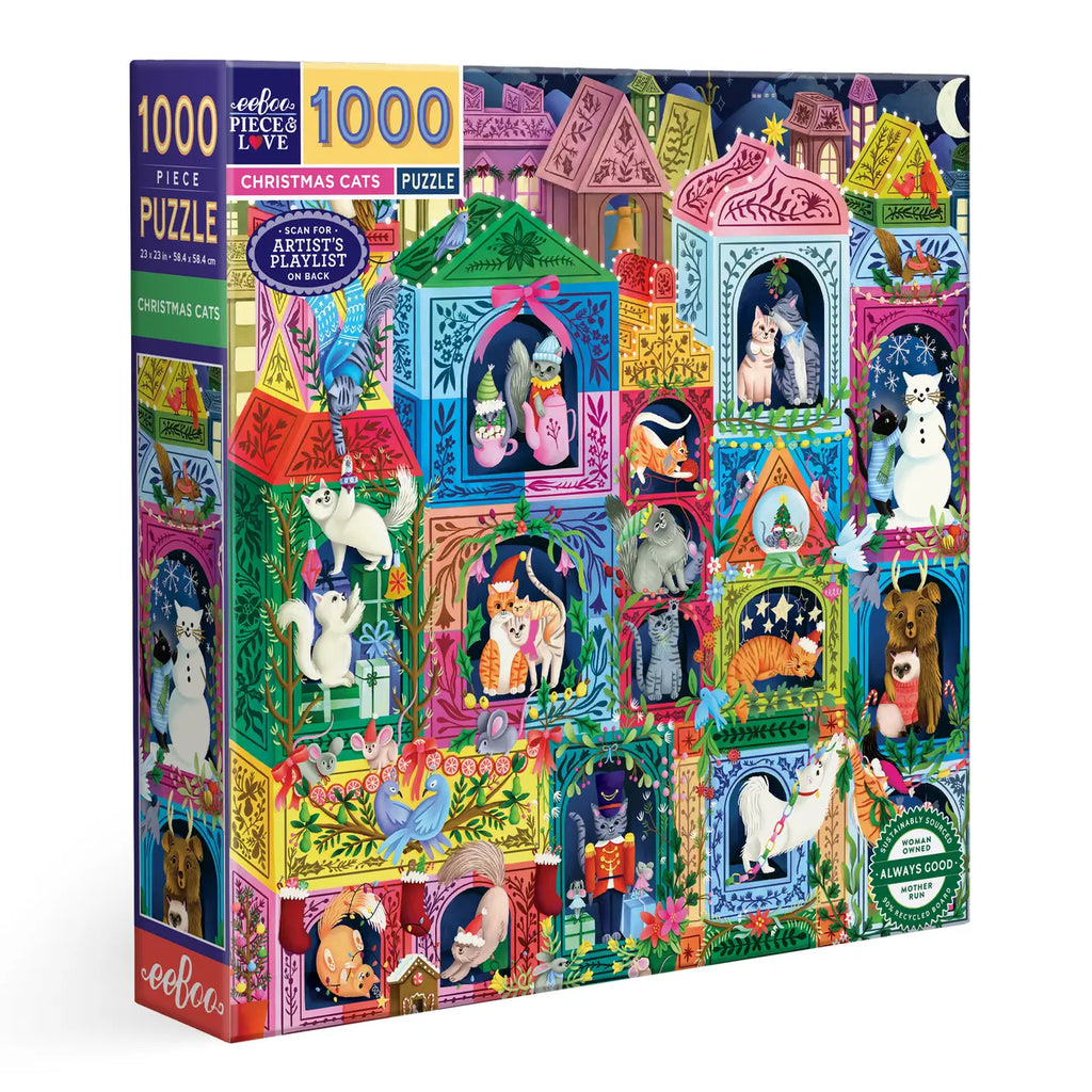 Christmas Cats 1000 Sq Puzzle