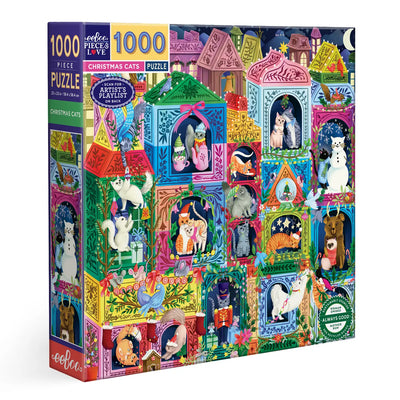Christmas Cats 1000 Sq Puzzle
