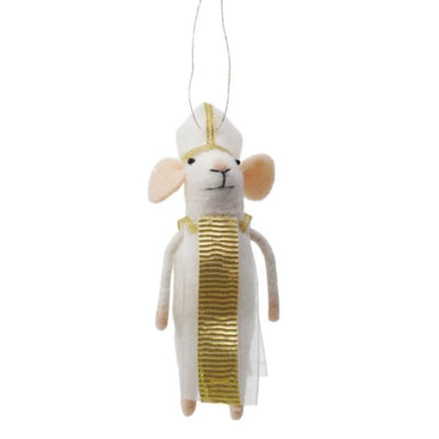 Handmade Religious Mouse Ornament