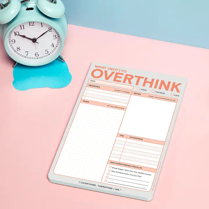 WHAT (NOT) TO OVERTHINK PAD (PASTEL VERSION)