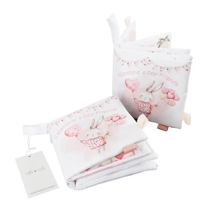 Valentines – 10-Page Crinkle Cloth Book For Babies Taggies