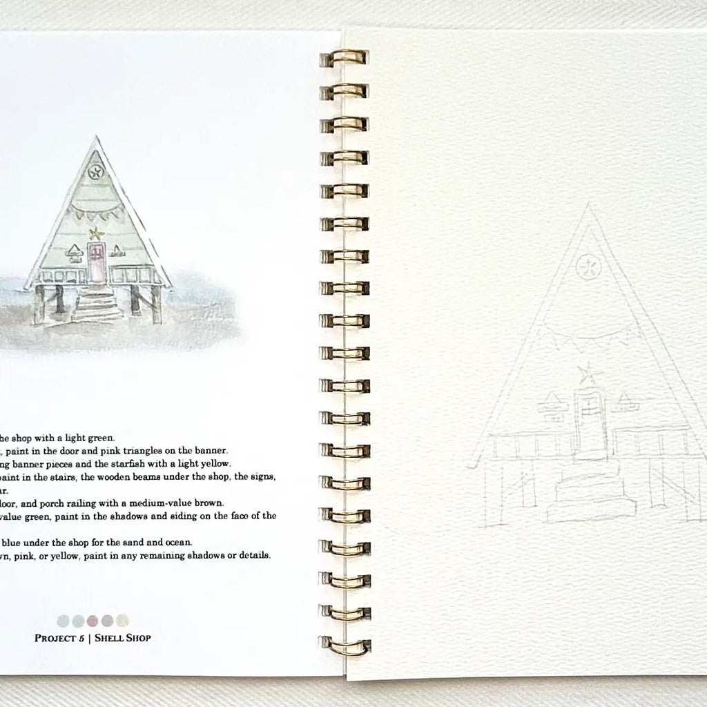By the Sea Watercolor Workbook