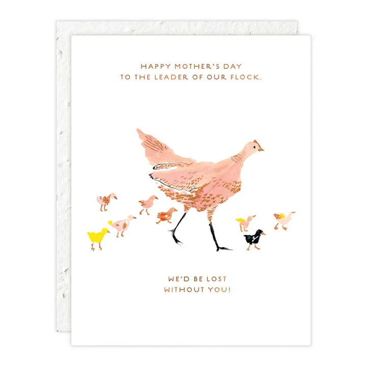 Plantable Card - Mother Hen - Mother's Day Card