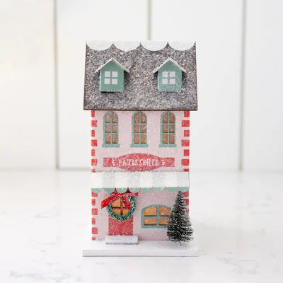 VILLAGE CHRISTMAS PAPER BAKERY DECORATION