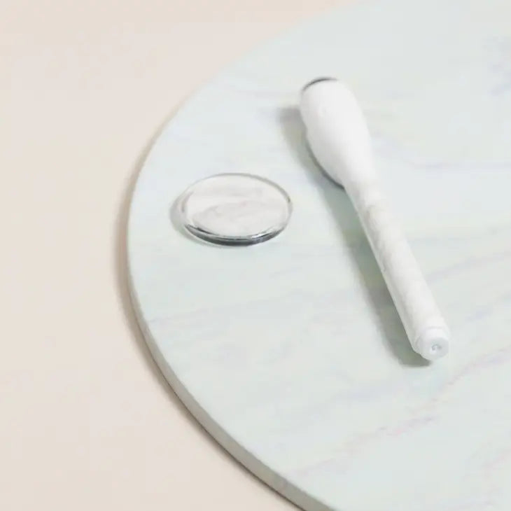 ROUND MARBLE DRY ERASE BOARD - 12"
