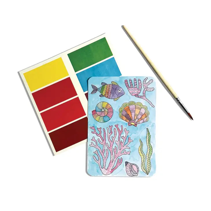 SCENIC HUES D.I.Y. WATERCOLOR KIT OCEAN PARADISE