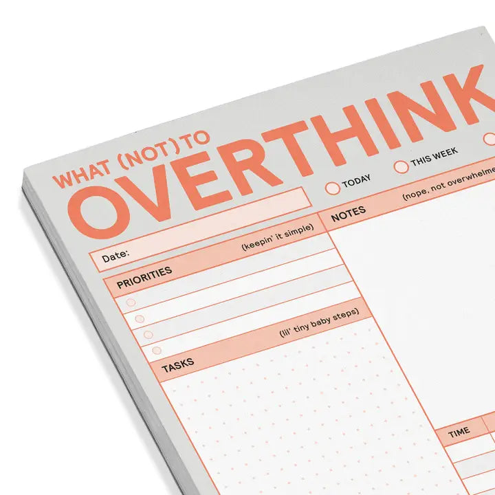 WHAT (NOT) TO OVERTHINK PAD (PASTEL VERSION)