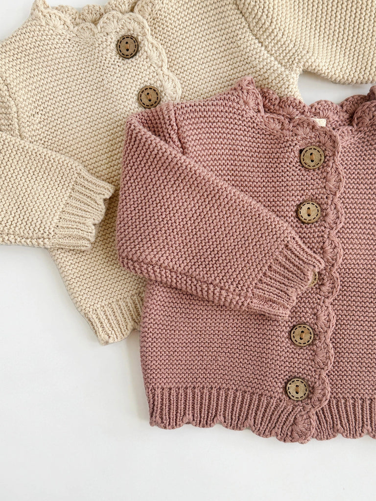 Baby Sophia Sweater - Dusty Pink