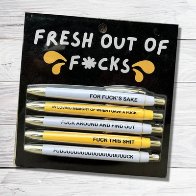 FRESH OUT OF FUCKS PEN SET