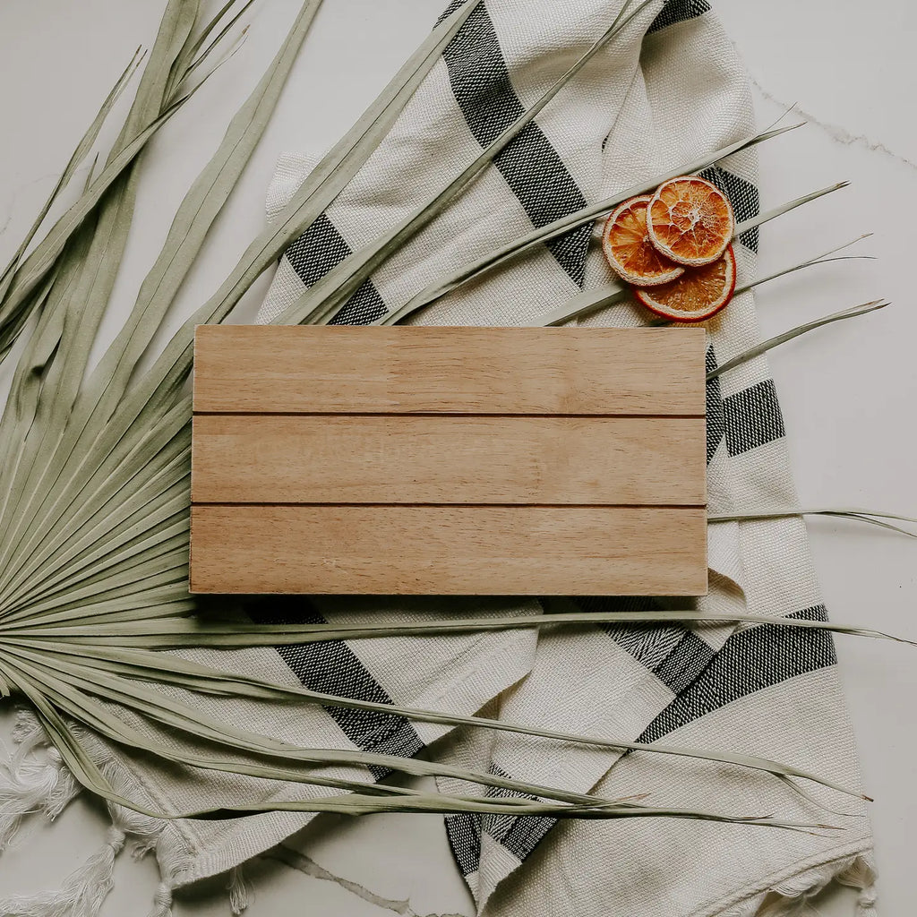 Natural Rectangular Wood Tray - Home Decor & Gifts