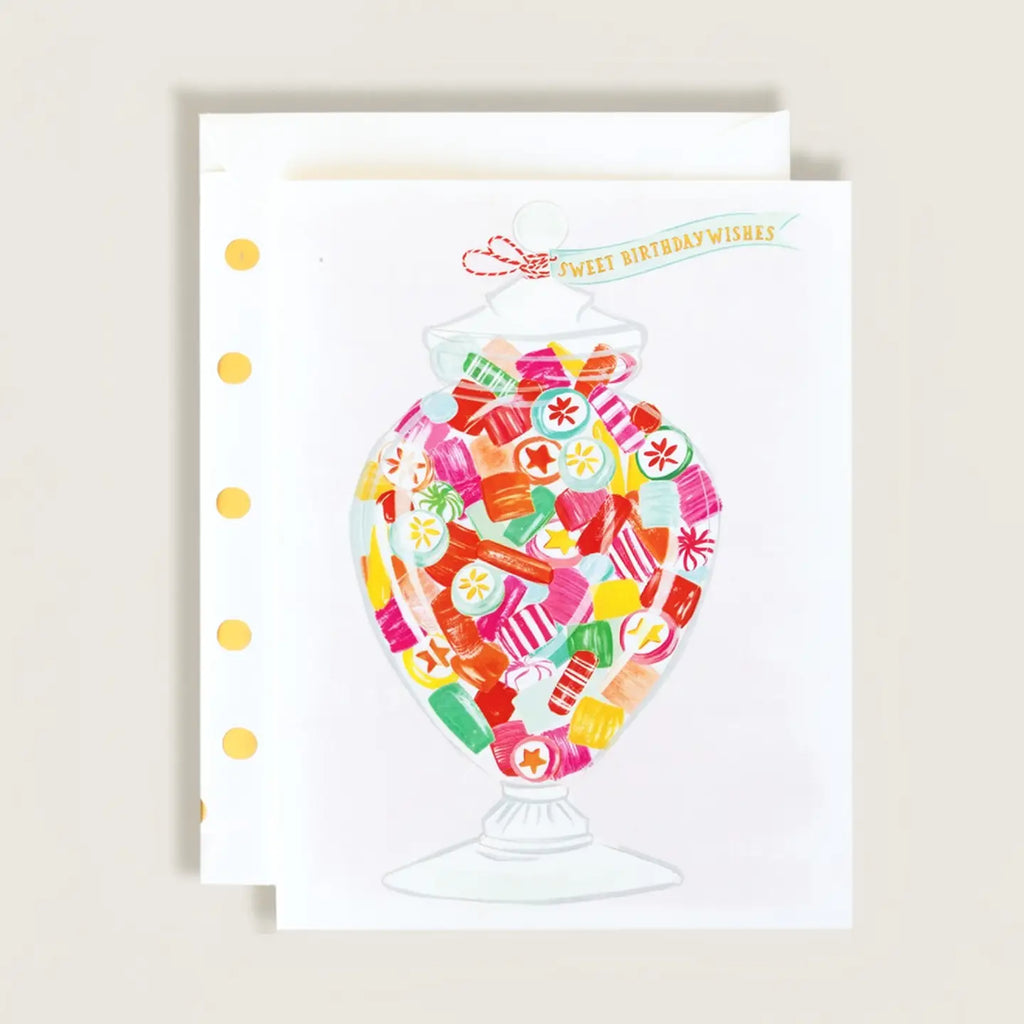 Sweet Happy Birthday Candy Wishes Greeting Card