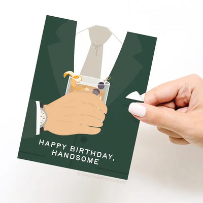 Happy Birthday Handsome Greeting Card