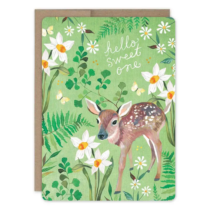 FAWN NEW BABY CARD