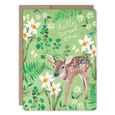 FAWN NEW BABY CARD