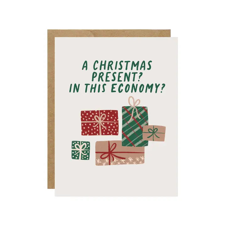 Christmas Presents This Economy? Holiday Card