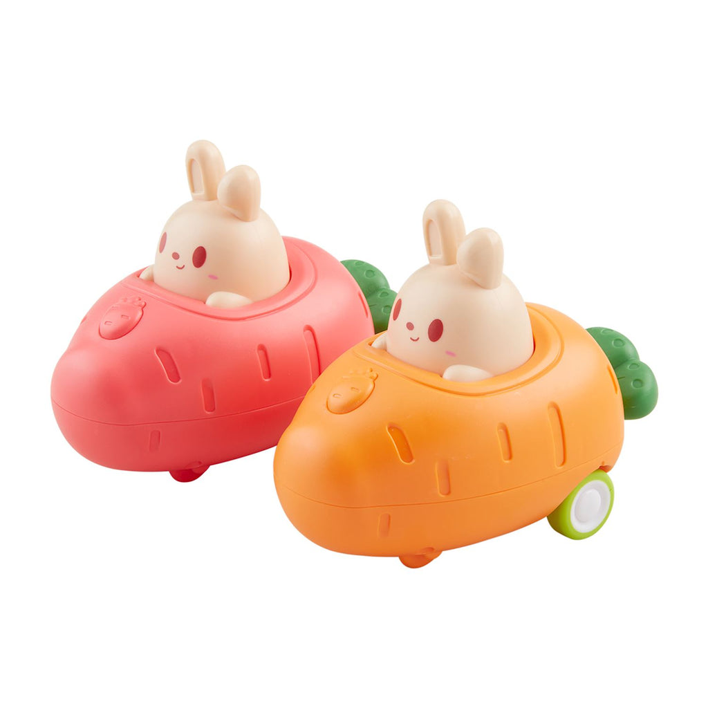 Bunny Press & Go Carrot Car