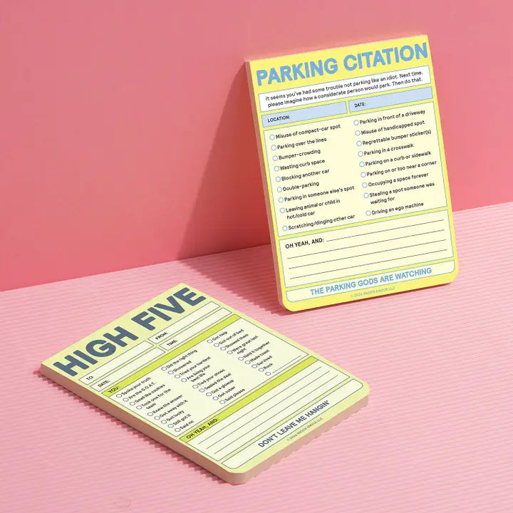 PARKING CITATION NIFTY NOTE PAD (PASTEL VERSION)
