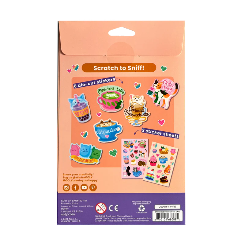 STICKERVILLE CAT CAFE SCENTED STICKERS
