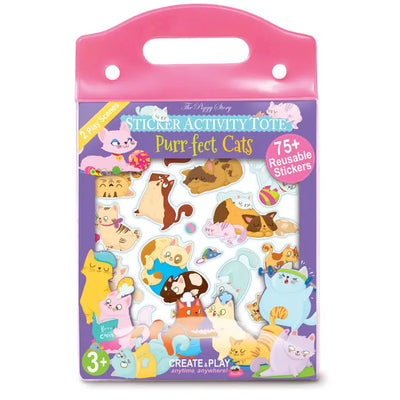 STICKER ACTIVITY TOTE - PURR-FECT CATS