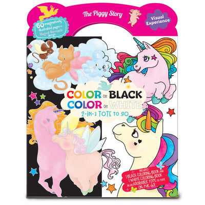 COLOR ON BLACK & WHITE - UNICORN FANTASY