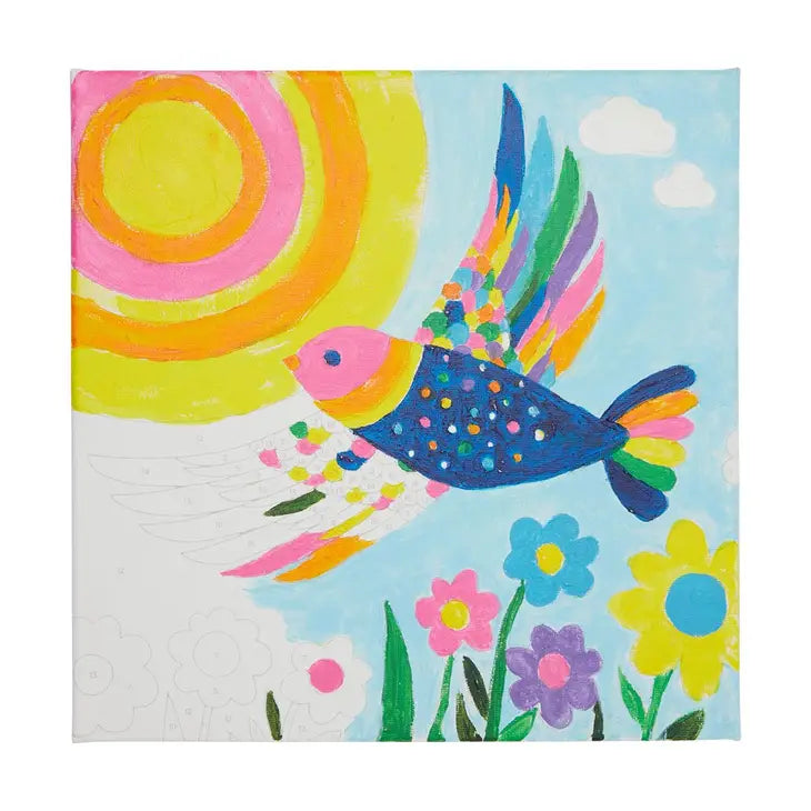 COLORIFIC CANVAS PAINT BY NUMBER KIT: BRILLIANT BIRD