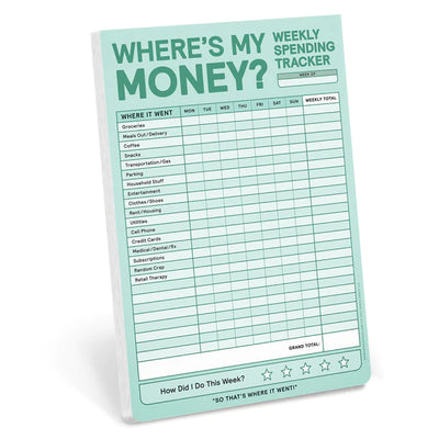 WEEKLY MONEY TRACKER PAD