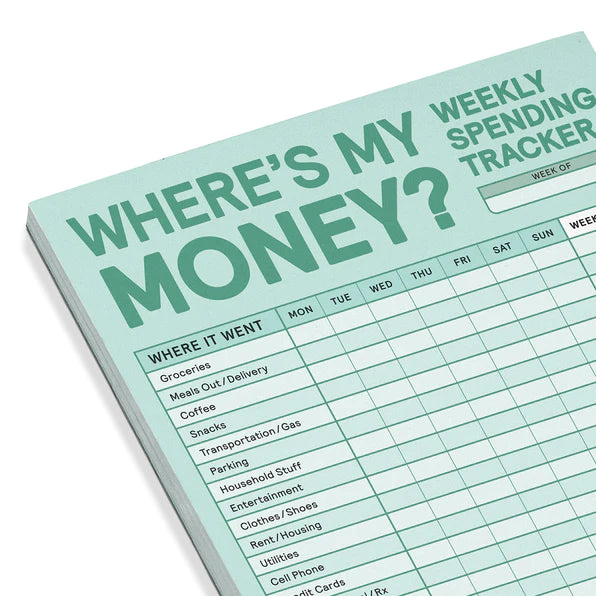 WEEKLY MONEY TRACKER PAD