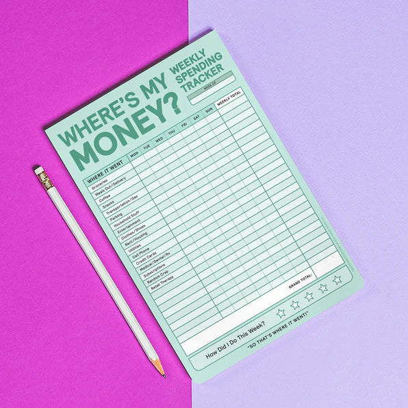 WEEKLY MONEY TRACKER PAD