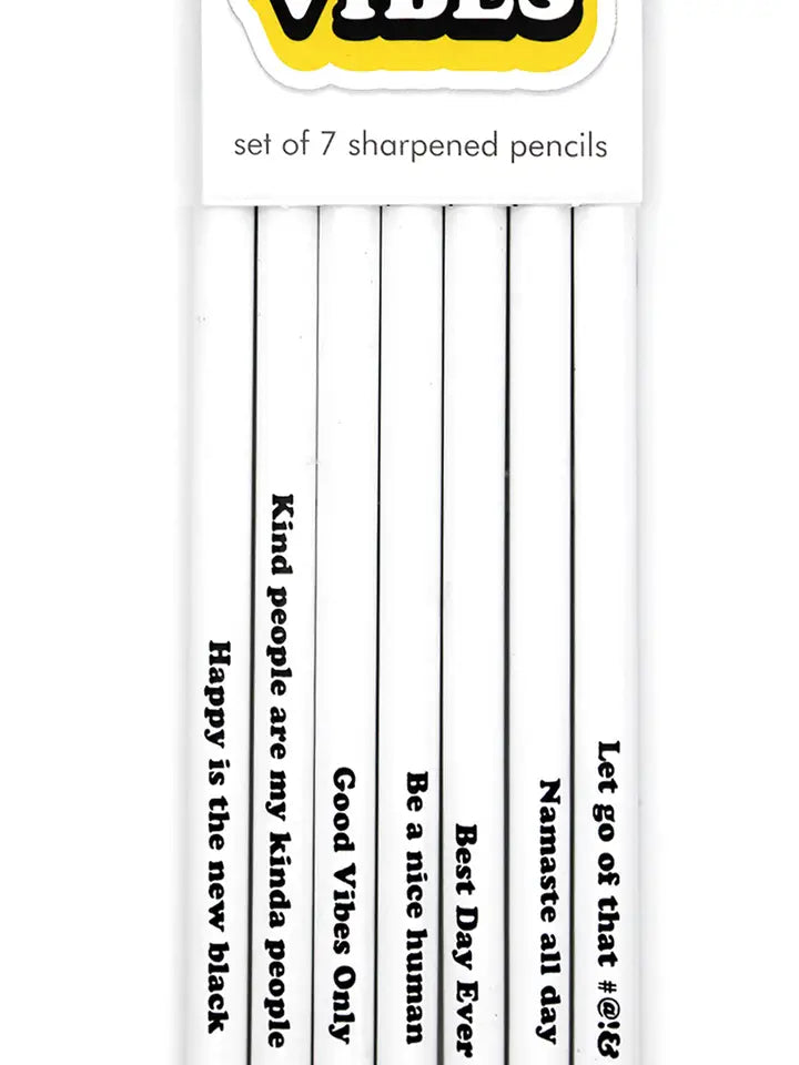 GOOD VIBES PENCIL SET