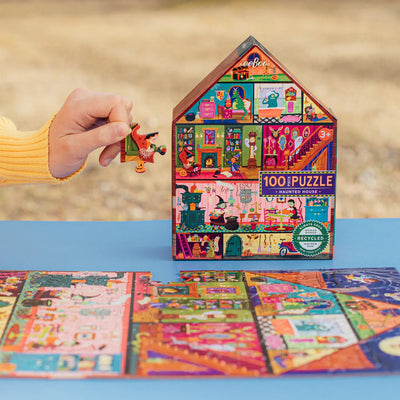 Haunted House 100 Piece Puzzle (Shaped Box)