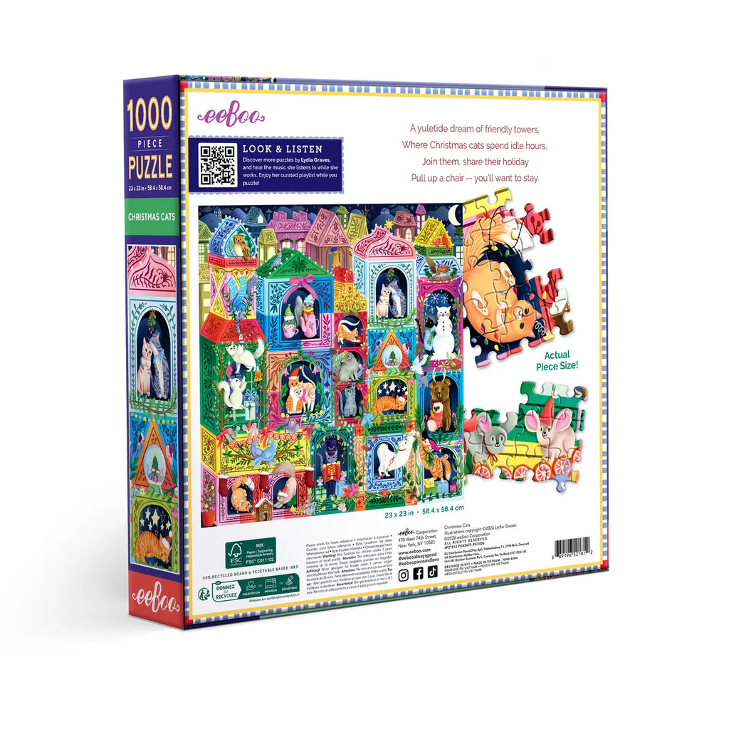 Christmas Cats 1000 Sq Puzzle