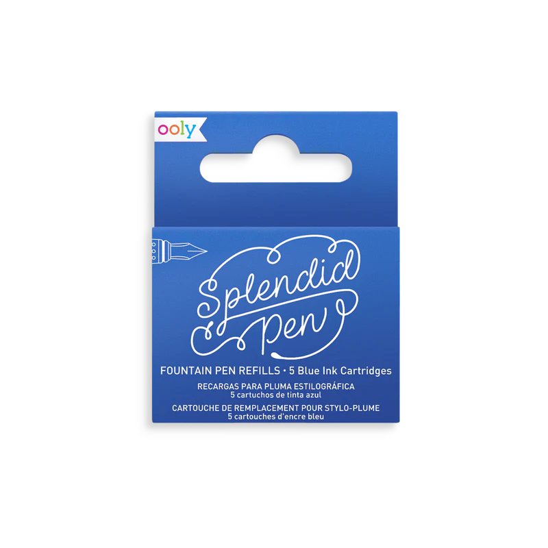 SPLENDID FOUNTAIN PEN INK REFILLS - BLUE INK