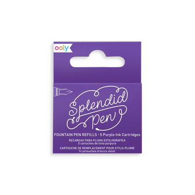 SPLENDID FOUNTAIN PEN INK REFILLS - PURPLE INK