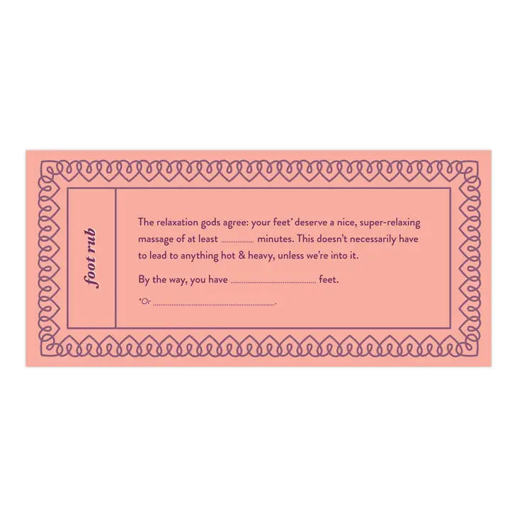 FILL IN THE LOVE - LOVE VOUCHERS