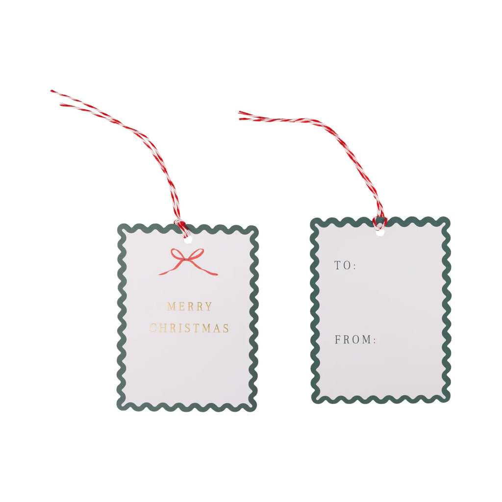 Ric Rac Edge Christmas Paper Gift Tags