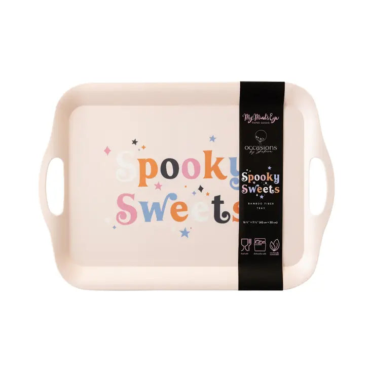 SPOOKY SWEETS REUSABLE BAMBOO TRAY - Final Sale