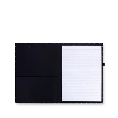 CLIPBOARD FOLIO - POLKA DOTS (BLACK/WHITE)