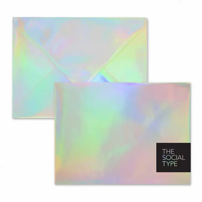 SILVER HOLOGRAM ENVELOPE SETS