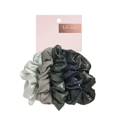 Scrunchies Metallic (Black/Gray)