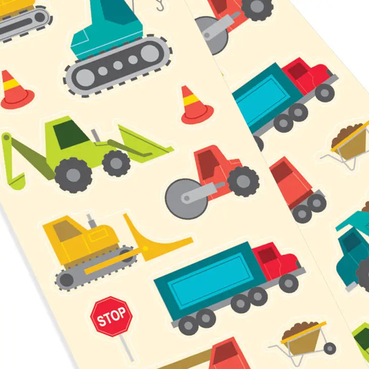 STICIKIVILLE STICKERS: CONSTRUCTION VEHICLES - SKINNY
