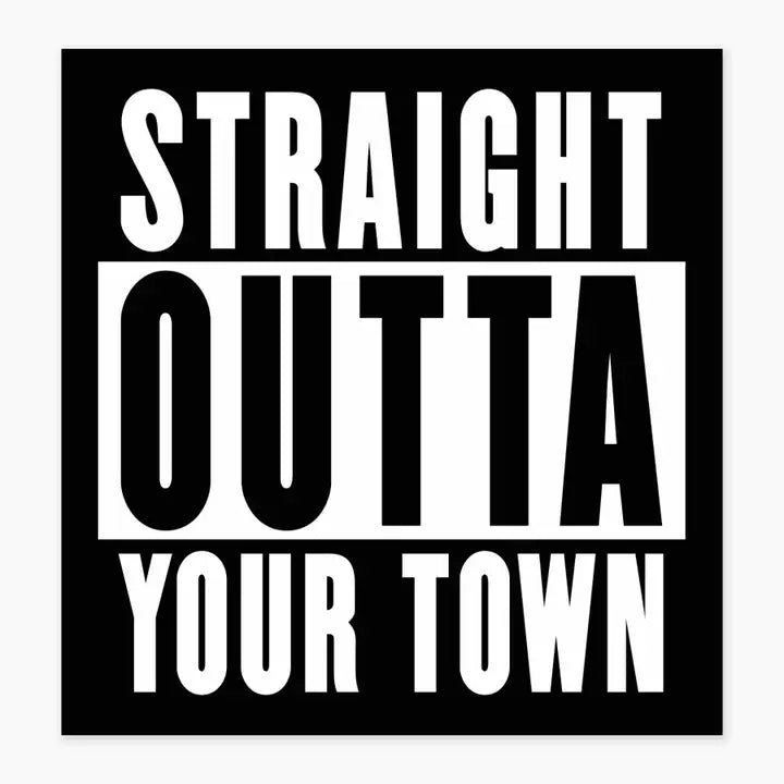 Straight Outta Spokane - 3" Vinyl Sticker