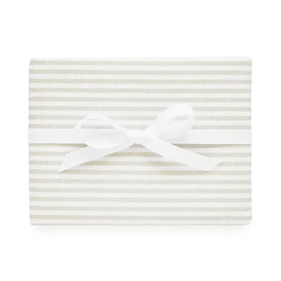 GREY TICKING STRIPE - GIFT WRAP ROLL