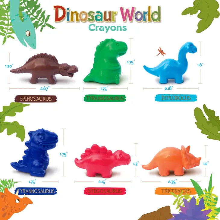 DINOSAUR WORLD CRAYONS OF FUN