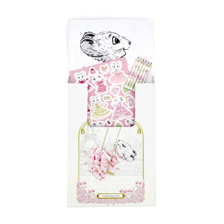 CLARIS THE CHICEST MOUSE IN PARIS - COLORING SET