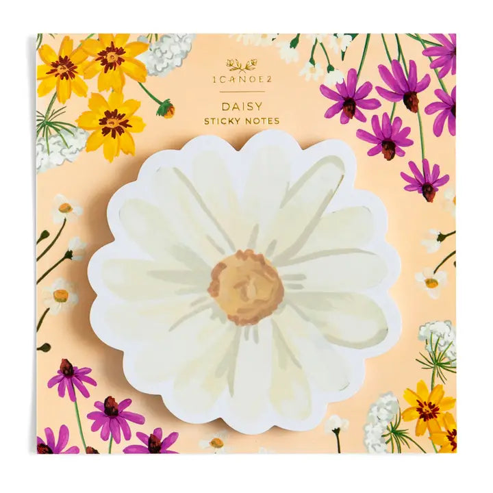 Vintage Blooms Daisy Sticky Notes