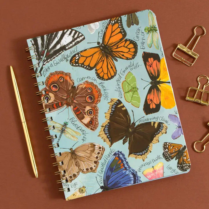 Flutter Friends Butterfly Spiral Notebook