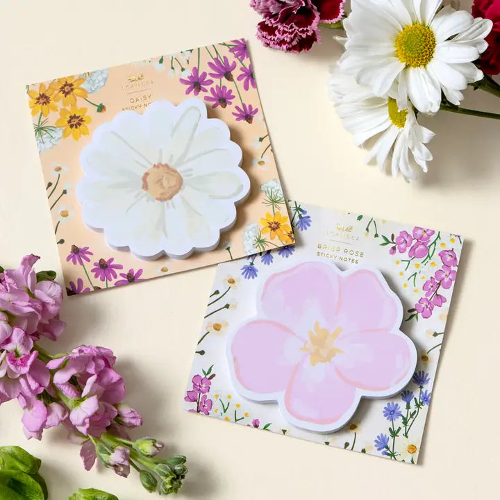 Vintage Blooms Daisy Sticky Notes