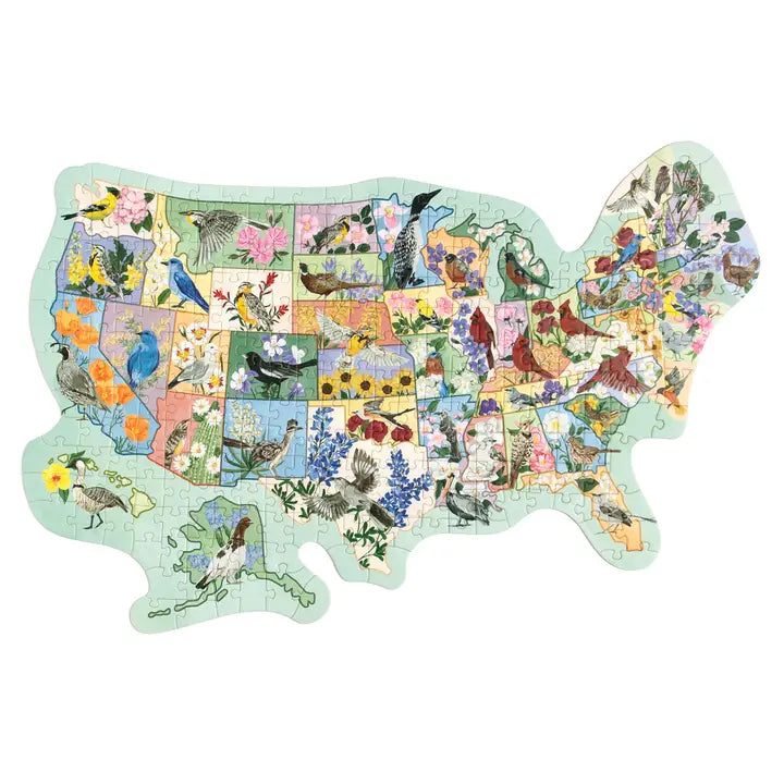 Birds & Blooms Across America - 300 Piece Jigsaw Puzzle