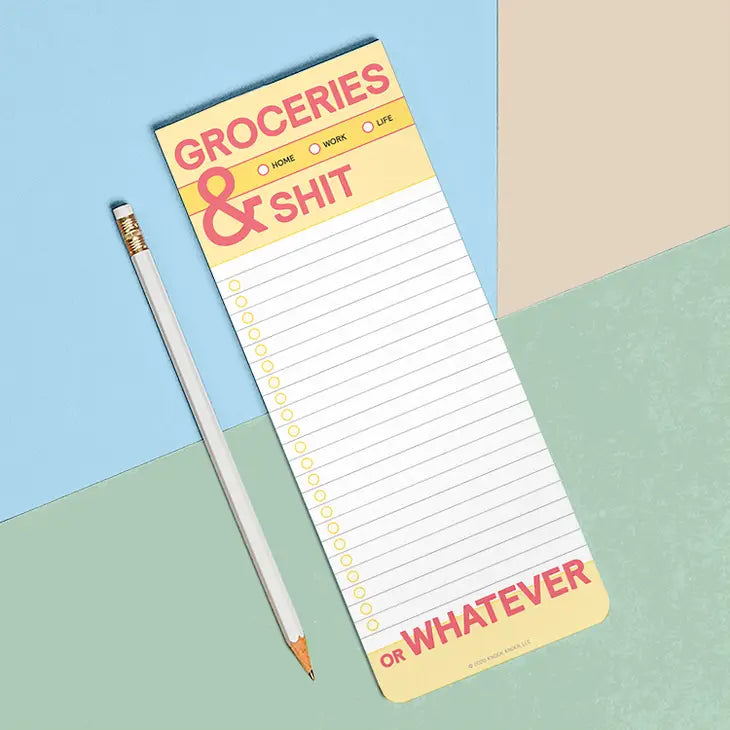 GROCERIES AND SHIT MAKE-A-LIST PAD
