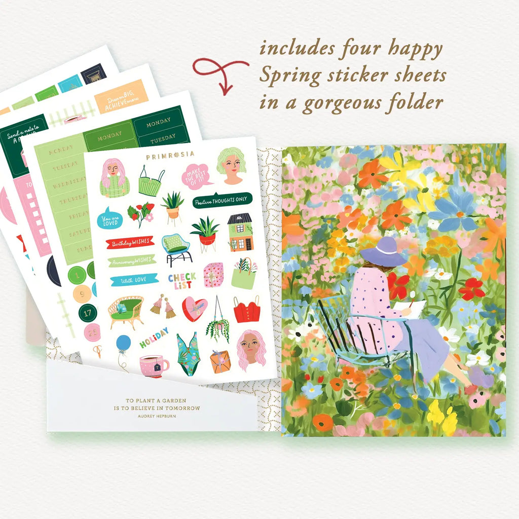 'wildflower' Dual Tip Markers and Sticker Sheets